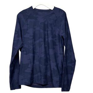 NWT Rhone Reign Long Sleeve Top in Blue Camo - S
